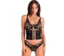 Livco Corsetti Sets LIVCO CORSETTI FASHION - CINEX ATLANTIN LC 90704 НАБОР ИЗ ТРЁХ ПРЕДМЕТОВ ЧЕРНЫЙ S/M