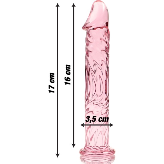 Nebula Series By Ibiza MODEL 12 DILDO BOROSILICATE GLASS 17 X 3.5 CM PINK