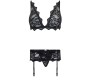 Livco Corsetti Sets LIVCO CORSETTI FASHION - BELITA LC 90231 RINNAhoidja + PÜKSIKUD + RIPSPARÖÖ, MUST S/M