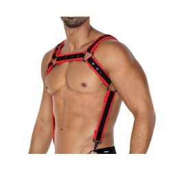 Cut4Men H4RNESS05 Krūškurvja Neona Sarkans Viens izmērs