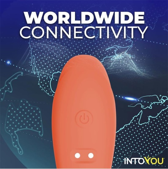 Intoyou App Series Couple Toy with App Flexible Silicone Salmon