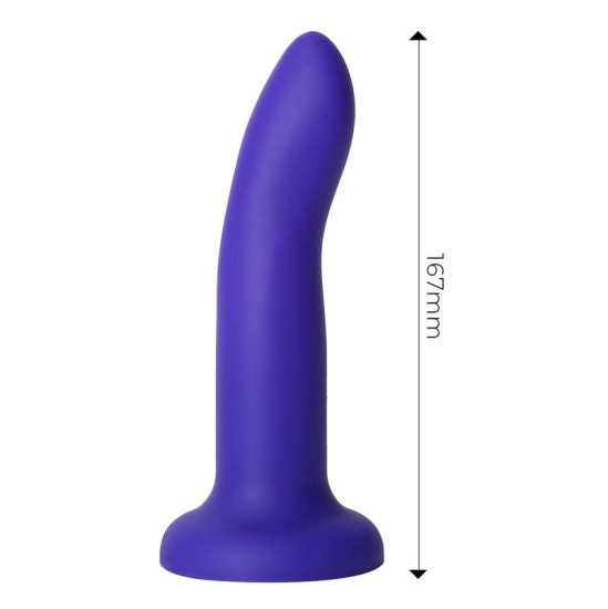 Dildox By Engily Ross Dildo que Cambia de Color Azul a P?rpura con Vibraci?n Talla M Silicona L?quida 17 cm