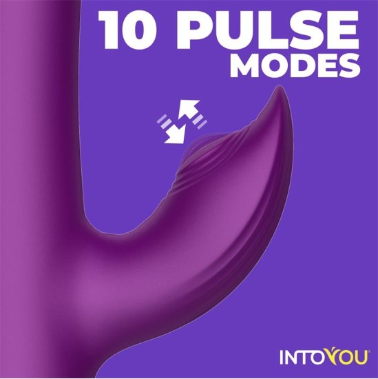 Intoyou App Series Sendel Vibe with Up and Down Internal Beads Ring and Pulsation with App