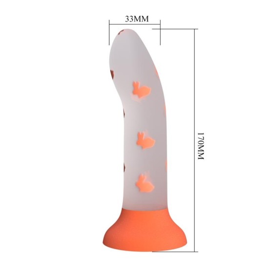 Prettylove Spīd tumsā Dildo Magical Nightfall