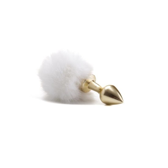 Ouch! Bunny Tail Buttplug Gold