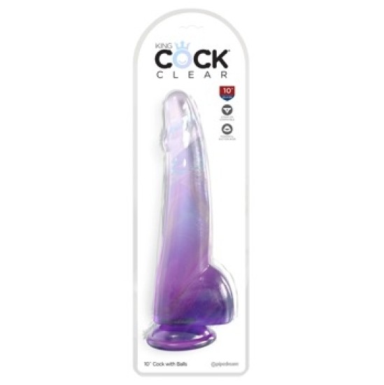 King Cock Clear KingCockClear 10 w balls purpl