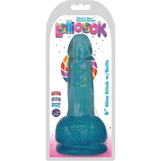 Xr - Lollicock DILDO AR sēkliniekiem SLIM STICK BERRY 1524 CM"