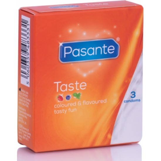 Pasante CONDOM TASTE FLAVORS 3 UNITS