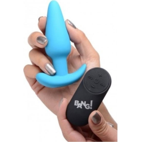 Xr - Bang! VIBRATED ANAL FORM T SILICONE USB W/ BLUE CONTROL