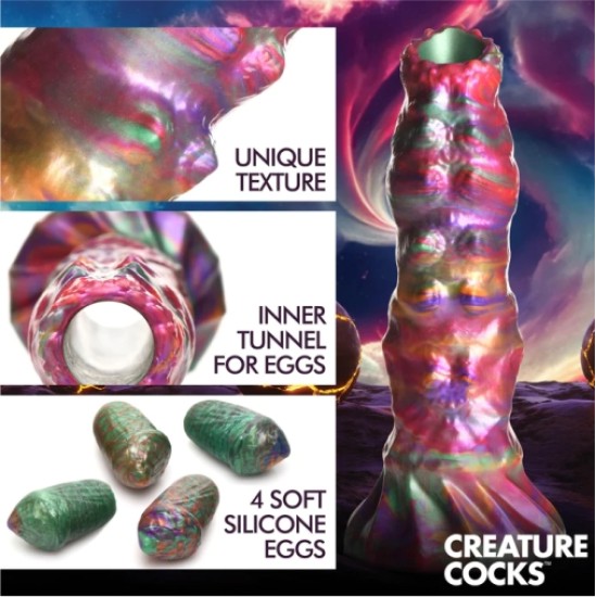 Xr - Creature Cocks OVIPOSITOR LARVA SILIKONA DILDO AR OLU