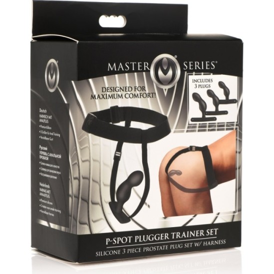 Xr - Masterseries SILICONE PROSTATE PLUG W/ HARNESS