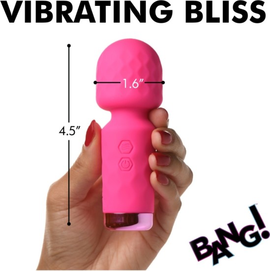 Xr - Bang! MINI RECHARGEABLE PINK SILICONE WAND MASSAGER