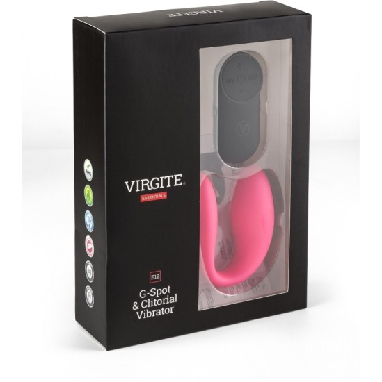 Virgite - Essentials G-SPOT & CLITORIAL VIBRATOR E12 ROOSA