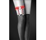 Bijoux Pour Toi RED RUFFLED HEART GARTER