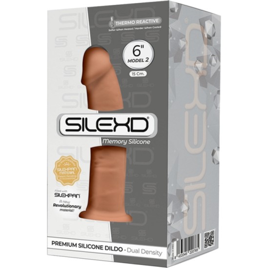 Silexd SILIKONA DILDO MODELIS 2 6 CARAMEL"