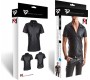 Demoniq REMO WETLOOK ZIPPER SHIRT BLACK L