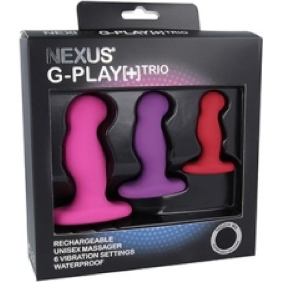 Nexus G-PLAY TRIO PLUS UNISEX VIBRATORS S/M/L ROZĀ SARKANA VILLA