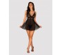 Obsessive IDILLIA BABYDOLL & THONG BLACK L/XL