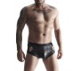 Demoniq WETLOOK BOXER WITH OPENINGS BLACK L