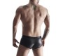 Demoniq WETLOOK BOXER WITH OPENINGS BLACK L