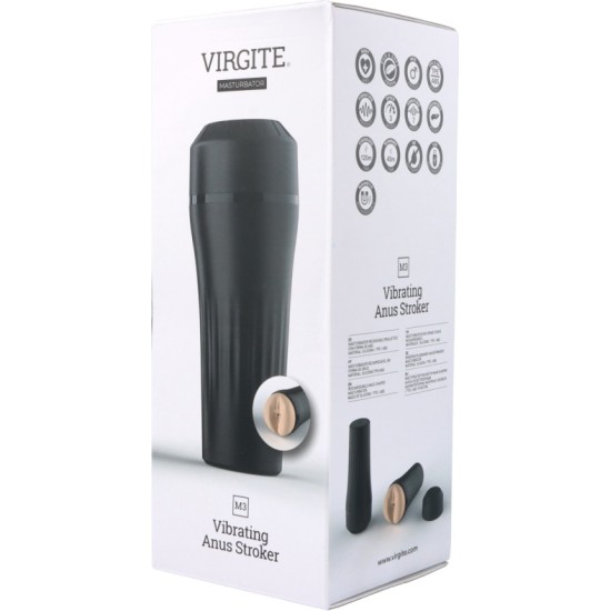 Virgite - Masturbator M3 MASTURBADOORI VIBRAATOR ANO USB FLESH