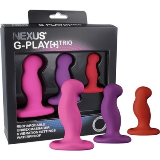 Nexus G-PLAY TRIO PLUS UNISEX VIBRATORS S/M/L ROZĀ SARKANA VILLA