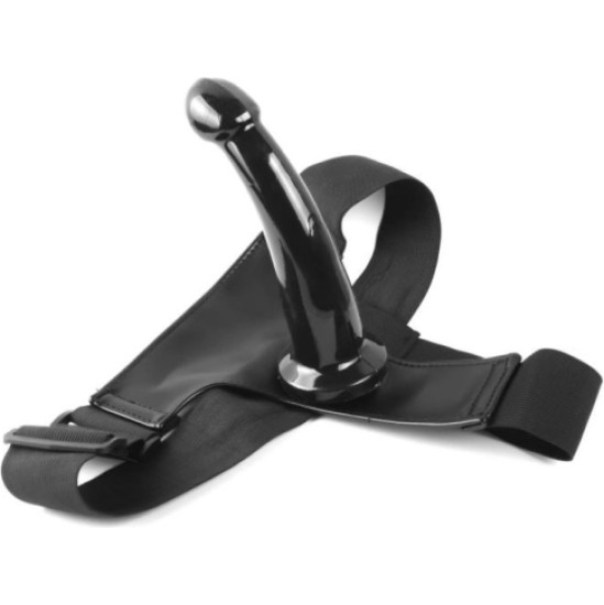 Vscnovelty BLACK MAGIC STRAP-ON HARNESS 19 CM BLACK