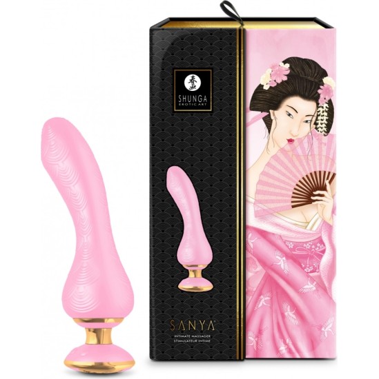 Shunga VIBRATORIUS MASAŽŪRIS SANYA USB PINK