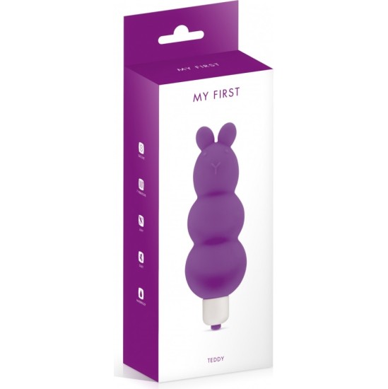 My First PURPLE TEDDY SILICONE VIBRATOR