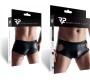 Demoniq WETLOOK BOXER WITH OPENINGS BLACK L