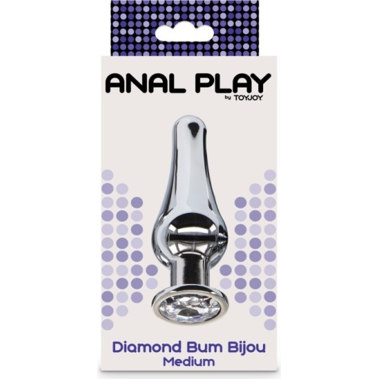 Toy Joy АЛЮМИНИЕВАЯ ПРОБКА DIAMOND BUM BIJOU M