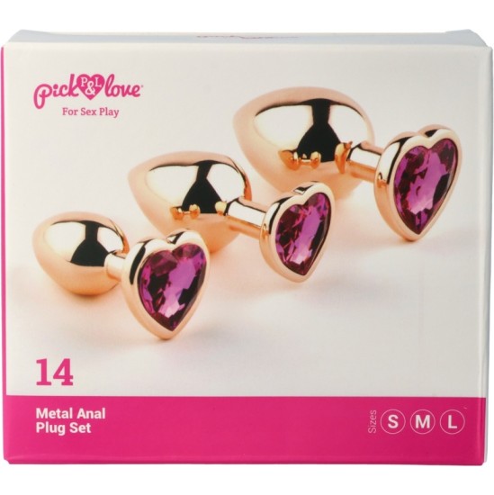 Pick&Love Nº 14 METAL ANAL PLUG SET