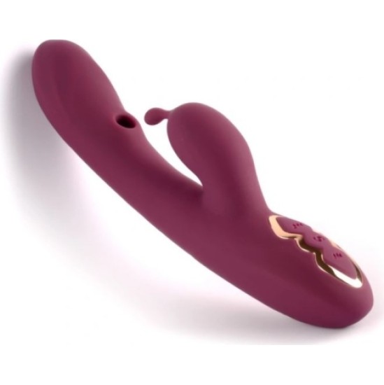 Vscnovelty VIBRATORS AR SŪKŠANAS GREEDY GIRL BURGUNDY