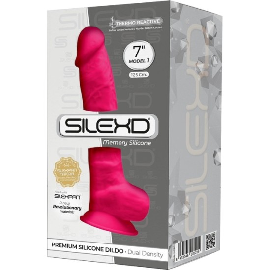 Silexd SILIKONA DILDO MODELIS 1 7 ROZĀ