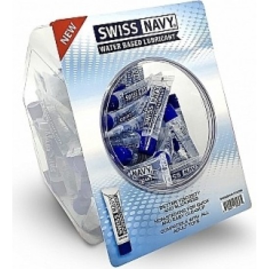 Swiss Navy FISHBOWL LUBRICANT WATER-BASED 50 UNITS