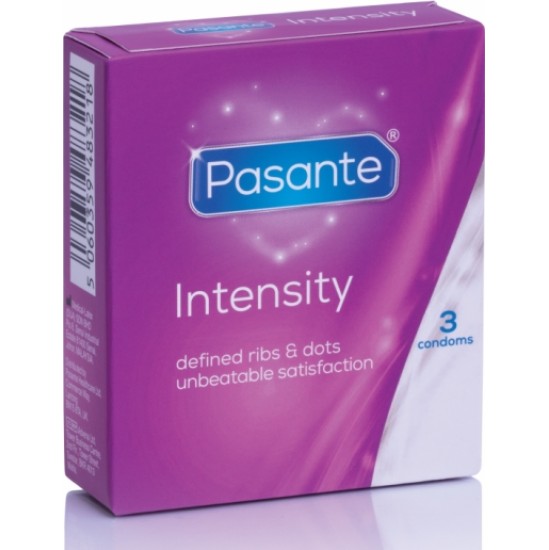 Pasante Prezervatyvas PER INTENSITY STRIJAS 3 Vnt