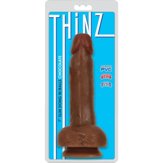 Xr - Thinz Smalks DILDO AR sēkliniekiem THINZ COCOLATE 17'80 CM