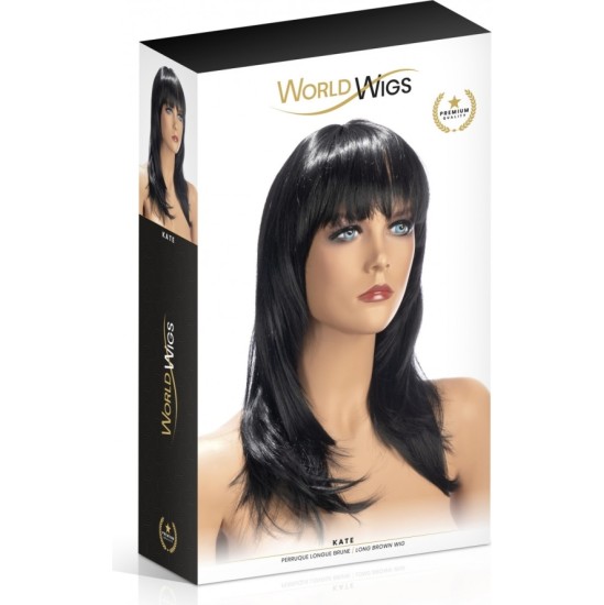 World Wigs KATE PIKK BRÜNET PARUKAS