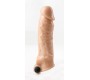 Virgite - Sleeves REĀLISTS PENIS APVALKS S7 FLESH 21 CM W/ VIBRĀCIJA