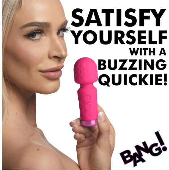 Xr - Bang! MINI RECHARGEABLE PINK SILICONE WAND MASSAGER