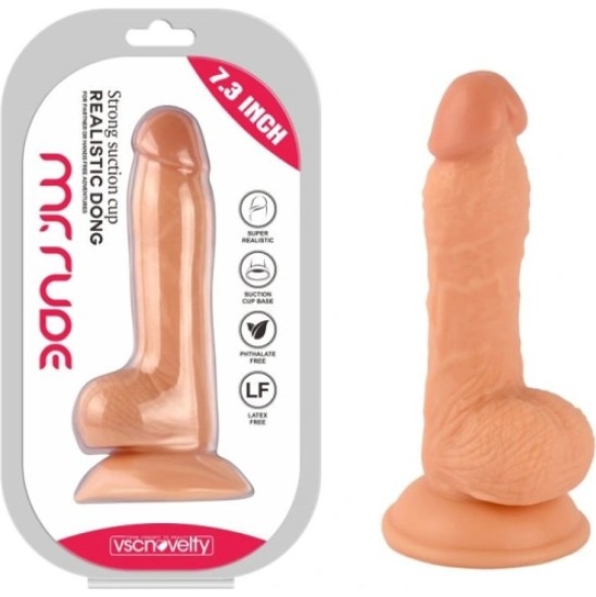 Vscnovelty REĀLISTS PENIS MR RUDE FLESH 18,5 CM