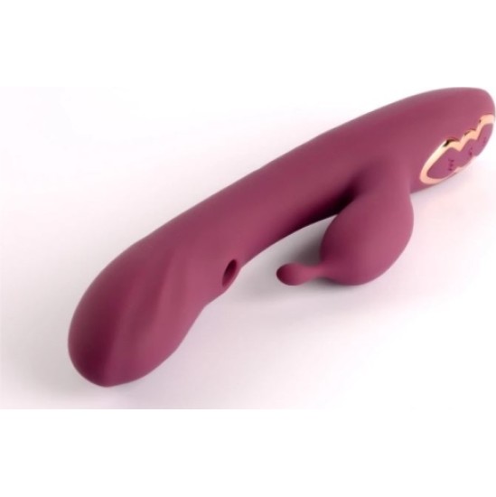 Vscnovelty VIBRATOR WITH SUCTION GREEDY GIRL BURGUNDY