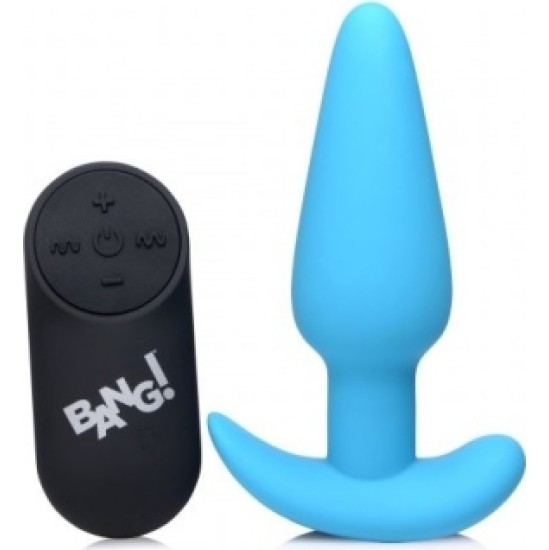 Xr - Bang! VIBRATED ANAL FORM T SILICONE USB W/ BLUE CONTROL