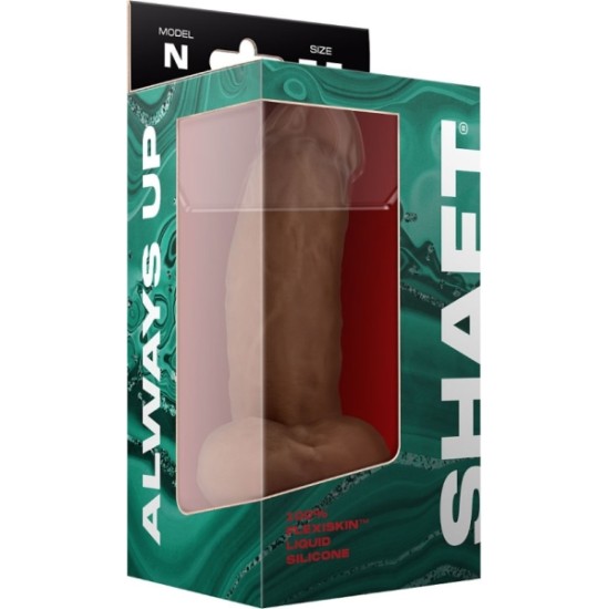 Shaft MODEL N 8.5 LIQUID SILICONE DONG W/BALLS - OAK