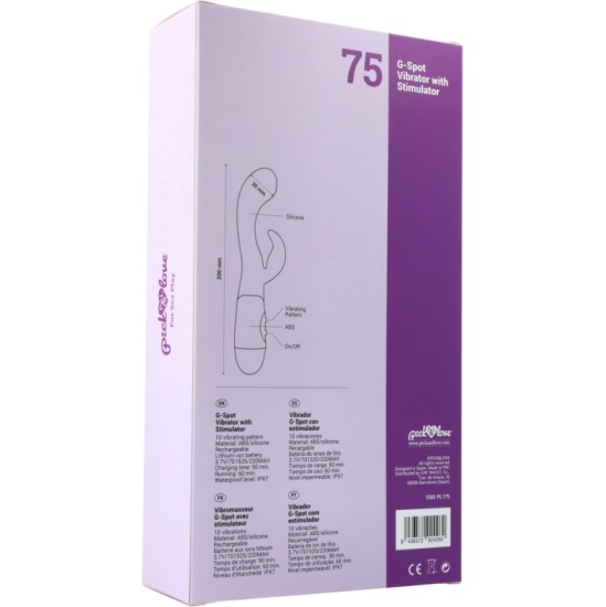 Pick&Love Nº 75 G-SPOT VIBRATOR WITH STIMULATOR PURPLE