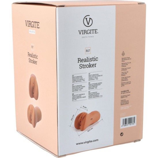 Virgite - Realistics VAGIINA/ANUS-MASTURBAATOR R17 FLESH