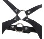 Subblime Fetish SUBBLIME - FULL BODY HARNESS WITH LEATHER BUCKLES BLACK ONE SIZE