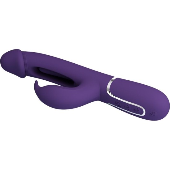 Pretty Love Flirtation PRETTY LOVE - KAMPAS RABBIT 3 IN 1 MULTIFUNCTION VIBRATOR WITH TONGUE VIOLET