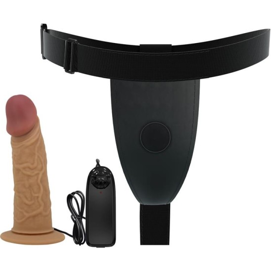 Prettylove Draven universāla regulējama uzkabe ar dobu vibrācijas dildo