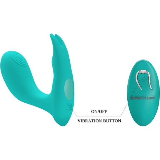 Prettylove Idabelle Stimulator with Vibration and Pulsation Remote Control